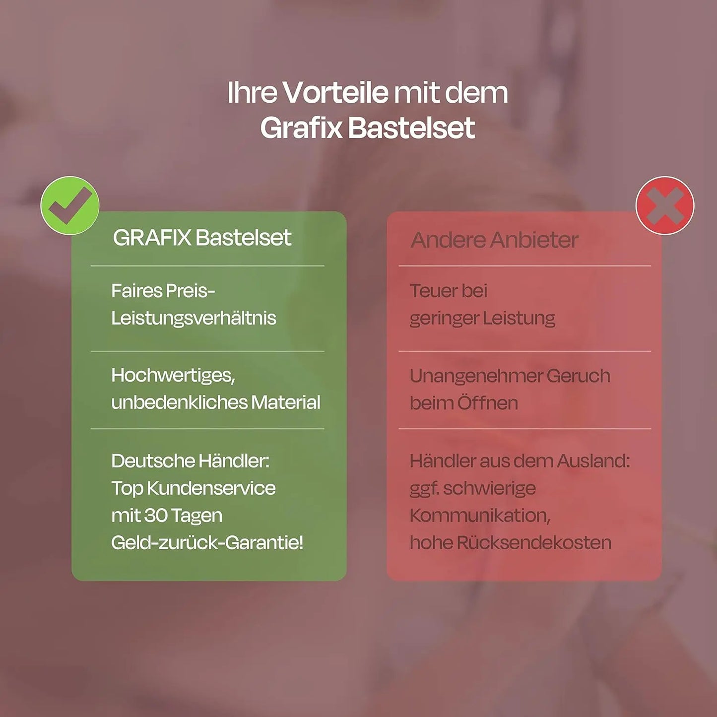 Vorteile unseres Bastelsets