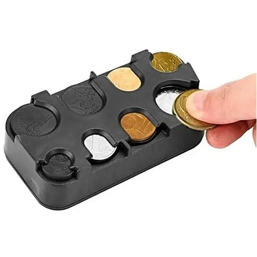 Der Münzspender in Verwendung